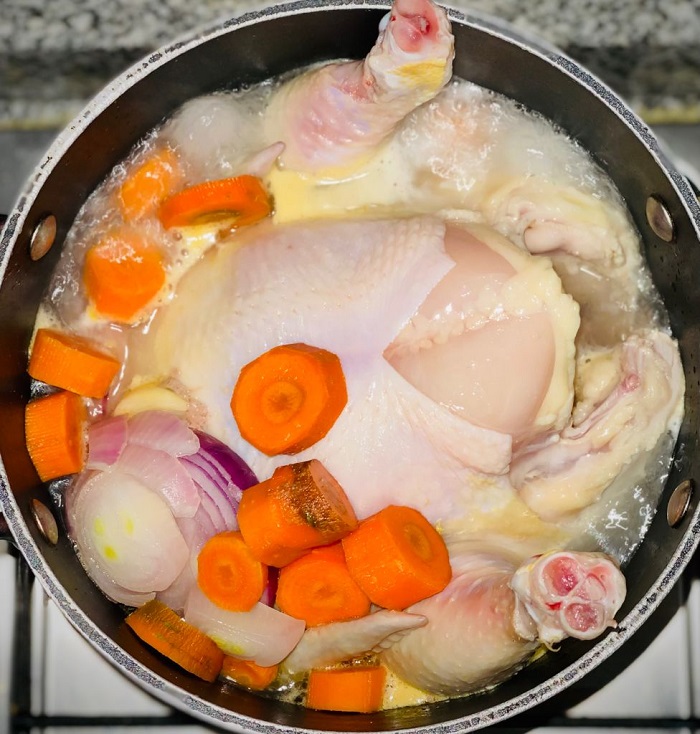 Primera Cocción - Caldo de Pollo