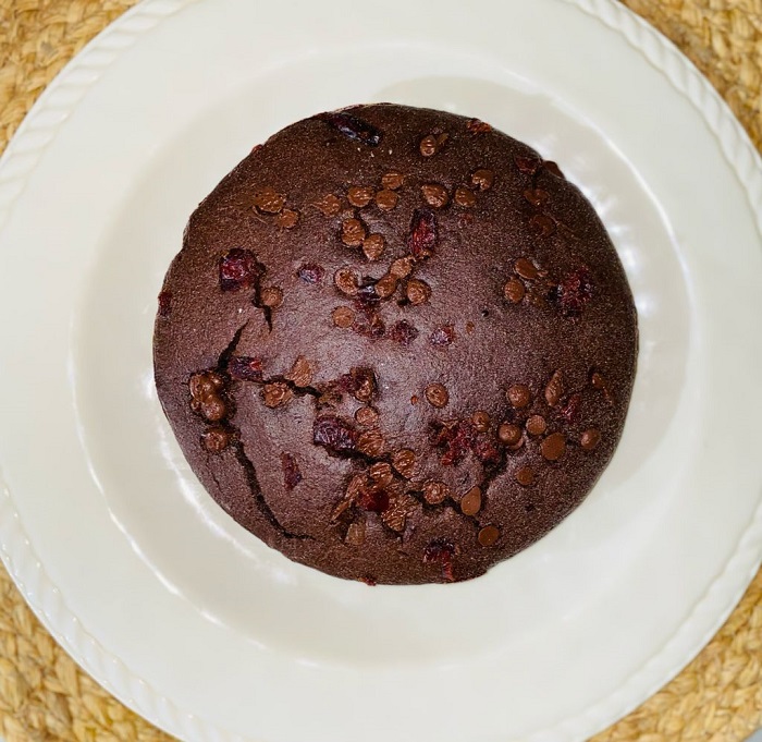 Brownie con harina de almendras, aceite de coco y cacao amargo