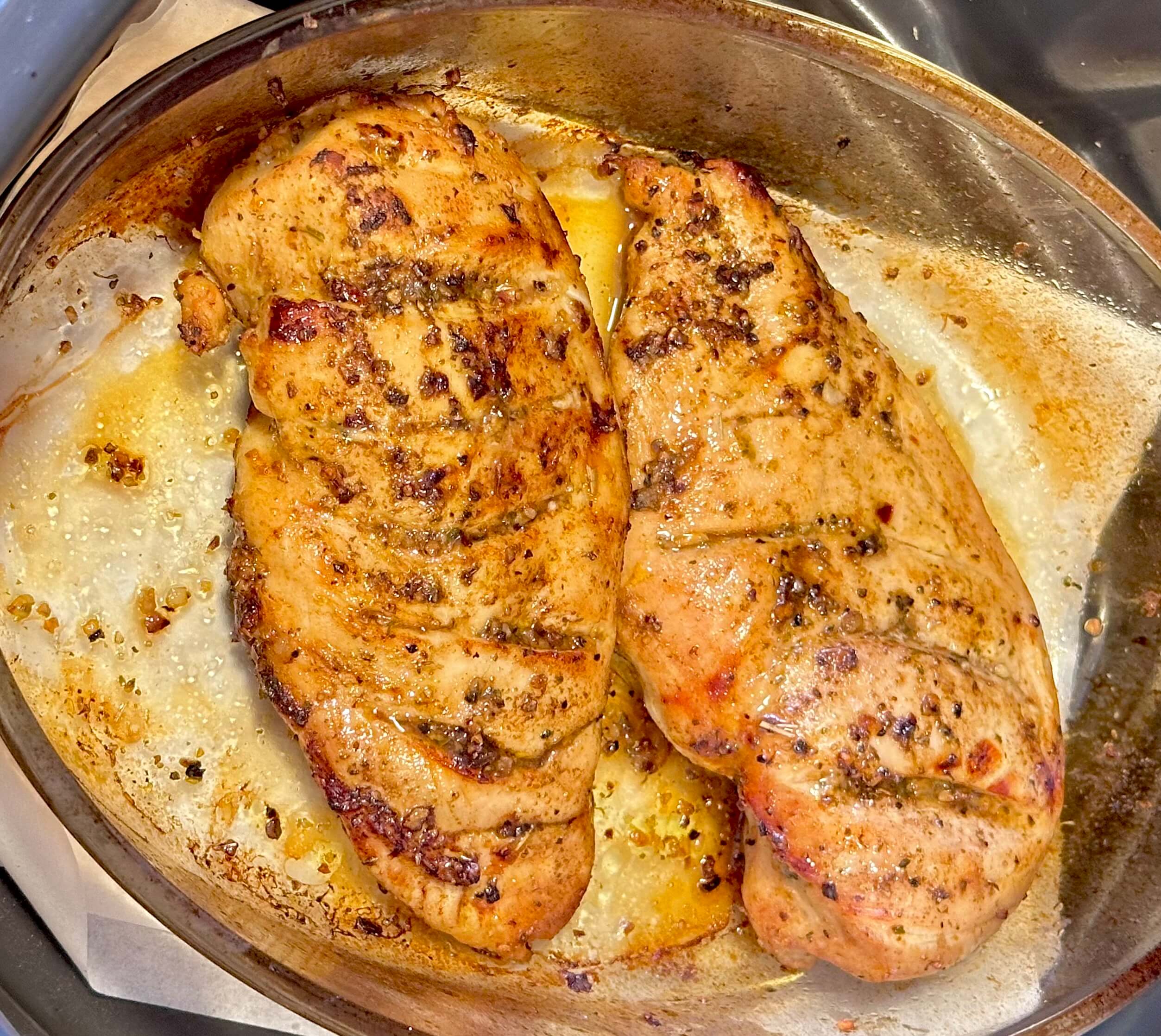 Pechuga de pollo al horno - ligeramente balsámico